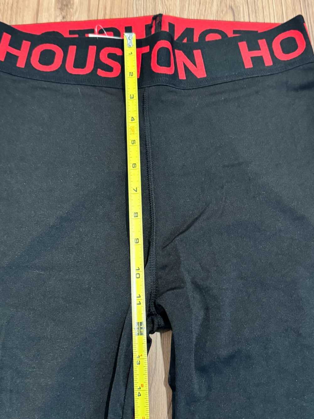 LIDA Houston Sport Black & Red Leggings w/ Branded Waistband- size S/M & L/XL - Picture 14 of 15